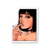Smoke Girl Sticker