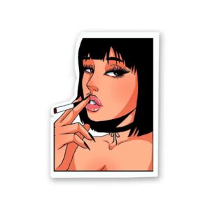 Smoke Girl Sticker Smoke Girl Sticker