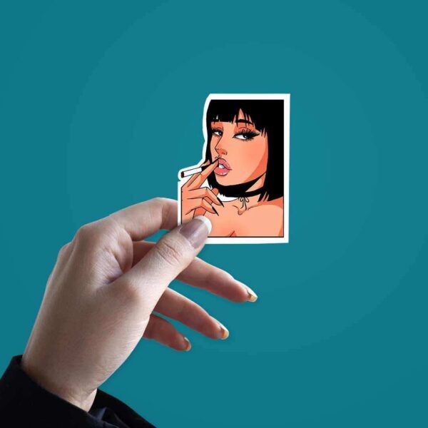 Smoke Girl Sticker