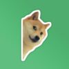 Sneaky Doggo   Laptop Mobile Stickers