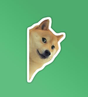 Sneaky Doggo   Laptop Mobile Stickers