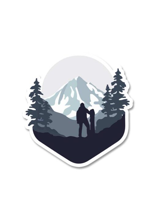 Snow Trekking Sticker