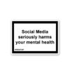 Social Media Seriously Harms Sticker