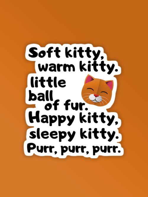 Soft Kitty   BBT Laptop   Mobile Sticker