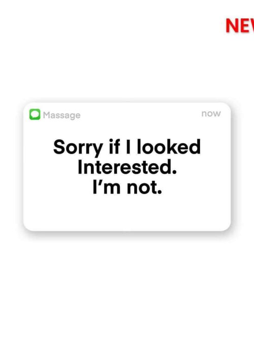 Sorry If I Look Interested Sticker
