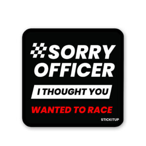 Sorry Officer Sticker Sorry Officer Sticker