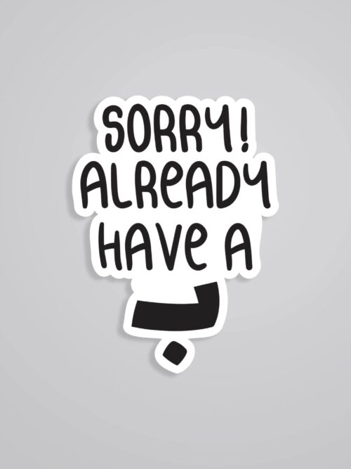 Sorry Already Have A Bae Witty Stickers