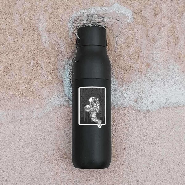 Spaceman Skull Sticker