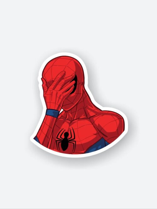 Spider Man Facepalm Sticker