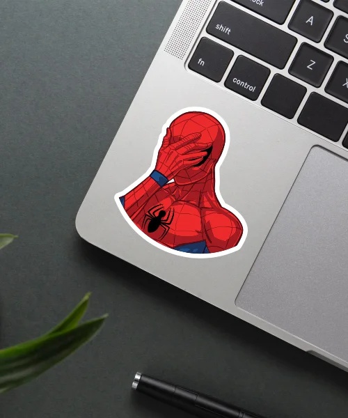 Spider Man Facepalm Sticker