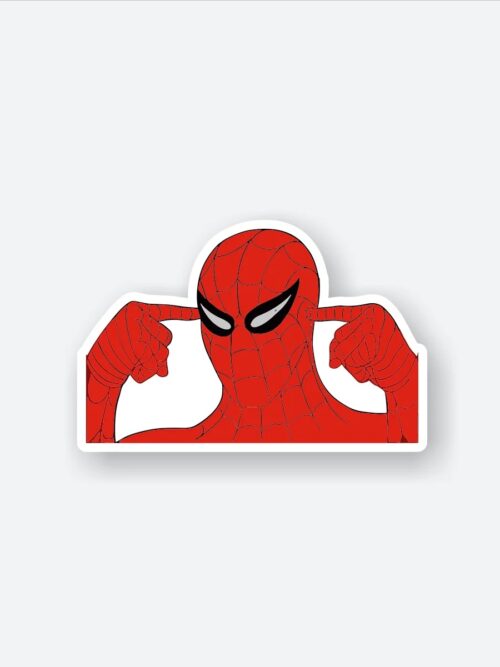 Spidey Dont Hear Anyone Sticker