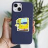Sponge Bob With Brush Sticker