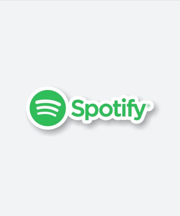 Spotify Name Logo Sticker Spotify Name Logo Sticker