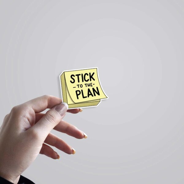 Stick To The Plan Witty Stickers Stick To The Plan Witty Stickers