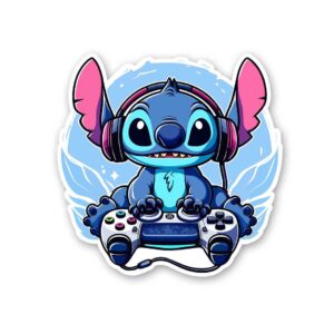 Stitch Gamer Sticker Stitch Gamer Sticker