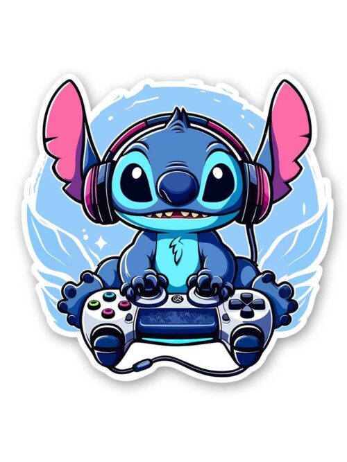 Stitch Gamer Sticker