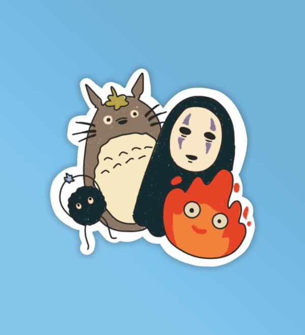 Studio Ghibli Characters Laptop Mobile Stickers Studio Ghibli Characters Laptop Mobile Stickers