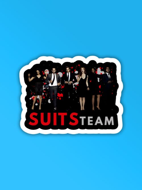 Suits Cast Laptop   Mobile Sticker