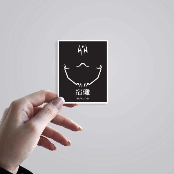 Sukuna Curse Mark BW Anime Stickers_2 Sukuna Curse Mark BW Anime Stickers
