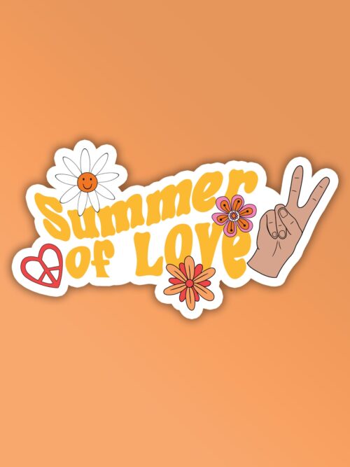 Summer Of Love Laptop Mobile Stickers