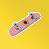 Sunflower Skateboard Sticker