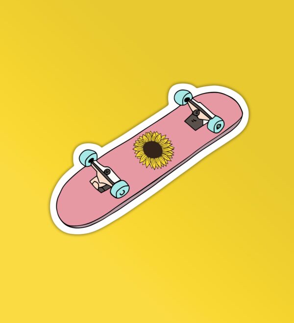 Sunflower Skateboard Sticker Sunflower Skateboard Sticker