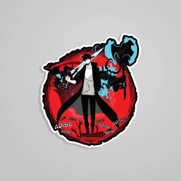 Sung Jin Woo Shadow Monarch Anime Stickers Sung Jin Woo Shadow Monarch Anime Stickers