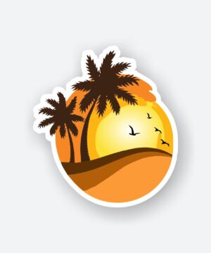 Sunset View Sticker