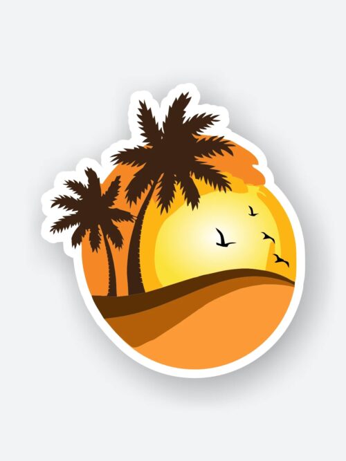 Sunset View Sticker