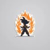 Super Saiyan Goku Anime Stickers