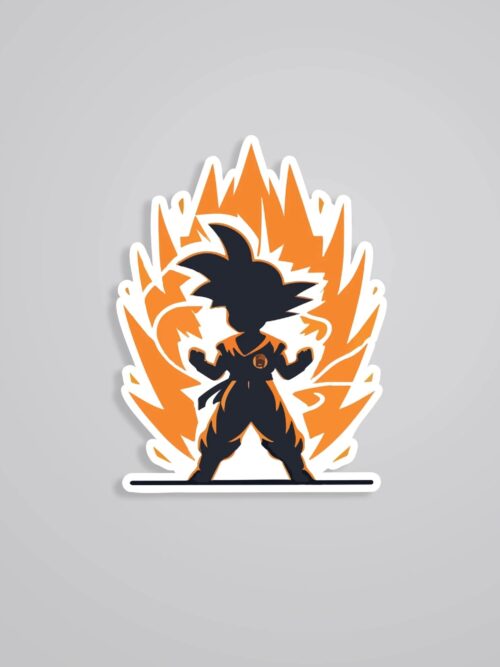 Super Saiyan Goku Anime Stickers