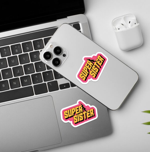 Super Sister Laptop Mobile Stickers Super Sister Laptop Mobile Stickers