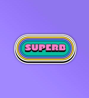 Superb   Laptop Mobile Sticker