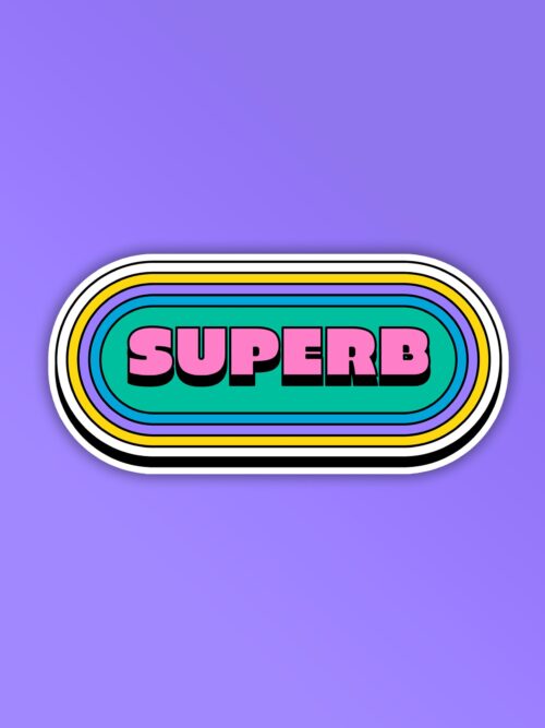 Superb   Laptop Mobile Sticker