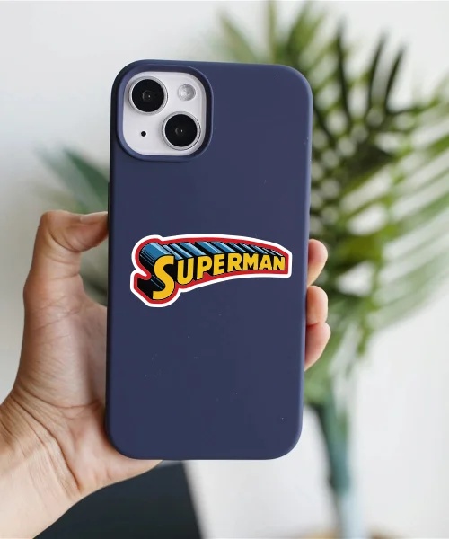 Superman Text Logo Sticker