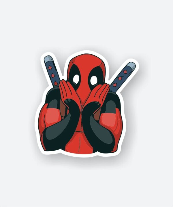 Surprised Deadpool Sticker