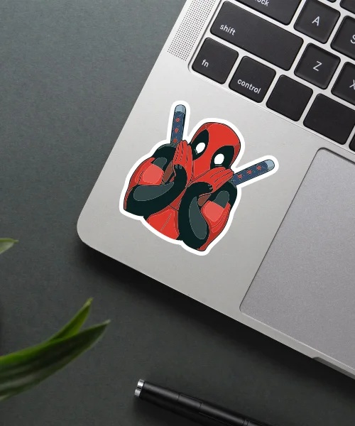 Surprised Deadpool Sticker