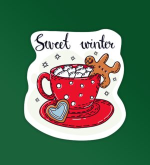 Sweet Winter   Laptop Mobile Stickers