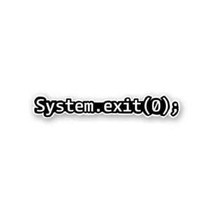 System Exit Sticker System Exit Sticker