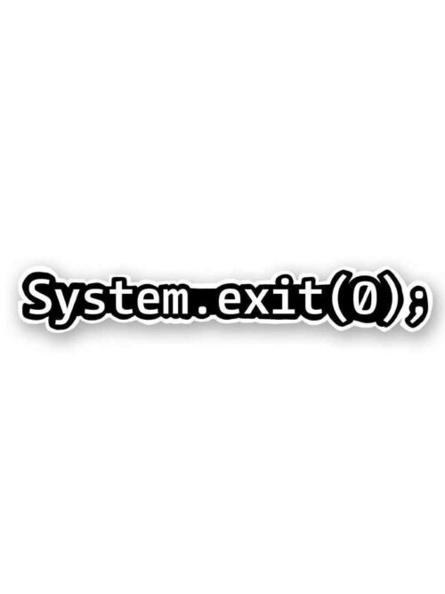 System Exit Sticker