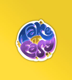 Take It Easy Laptop Mobile Stickers Take It Easy Laptop Mobile Stickers