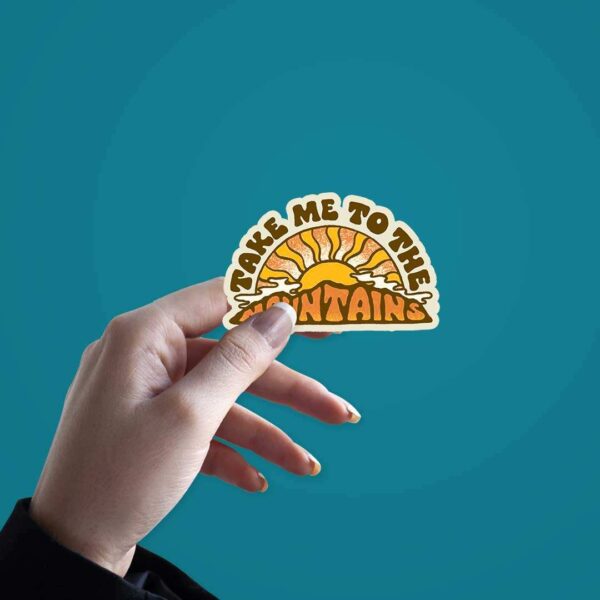 Take Me To The Mountains Sticker
