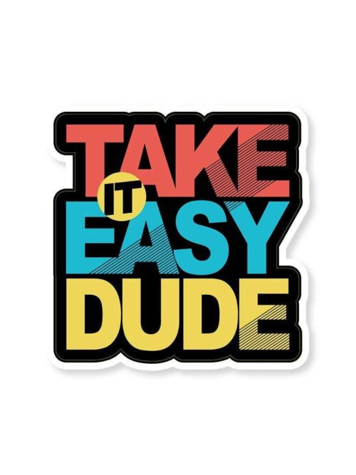 Take It Easy Dude Sticker