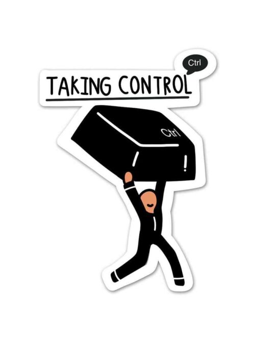Taking Control Sticker