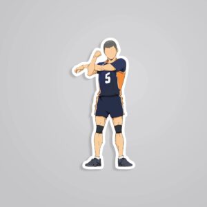 Tanaka Stretching Anime Stickers Tanaka Stretching Anime Stickers