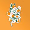 Tangerine Laptop Mobile Stickers