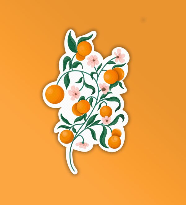 Tangerine Laptop Mobile Stickers Tangerine Laptop Mobile Stickers