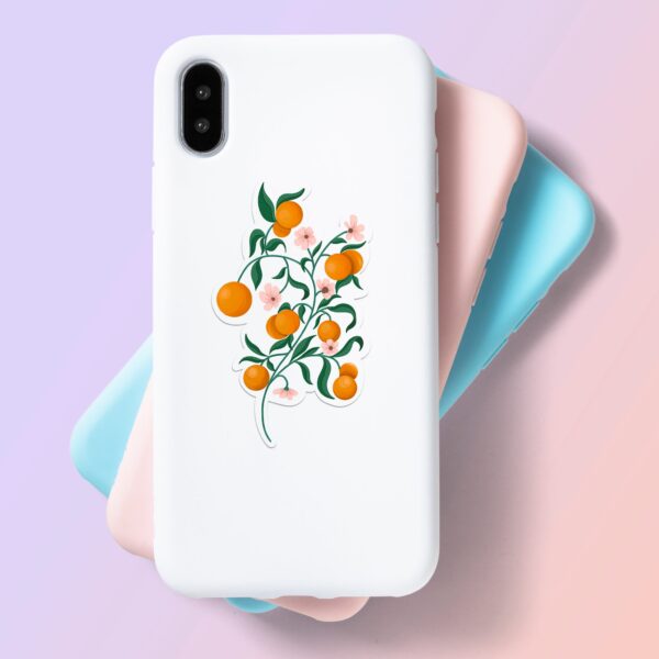 Tangerine Laptop Mobile Stickers Tangerine Laptop Mobile Stickers