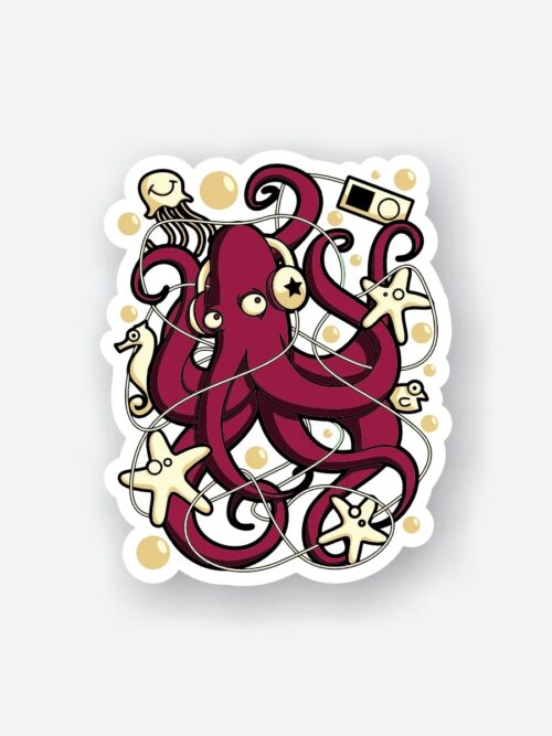 Tangled Octo Sticker