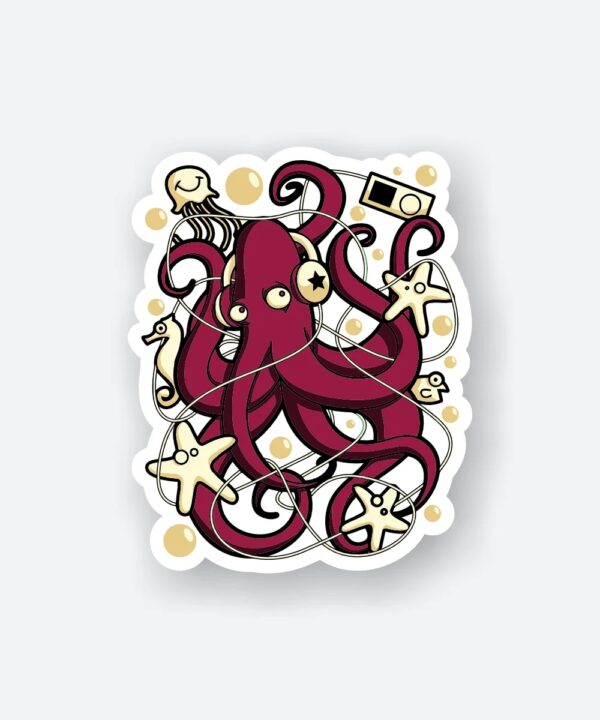 Tangled Octo Sticker Tangled Octo Sticker